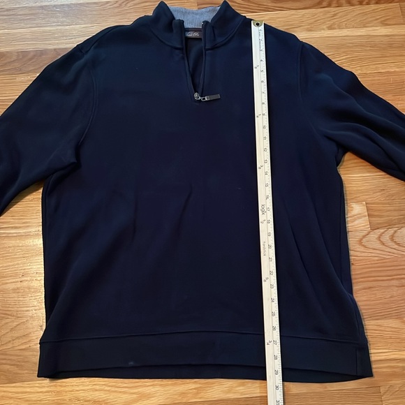 Tasso Elba Men's Navy‎ Zip-Up Sweater - Picture 5 of 10